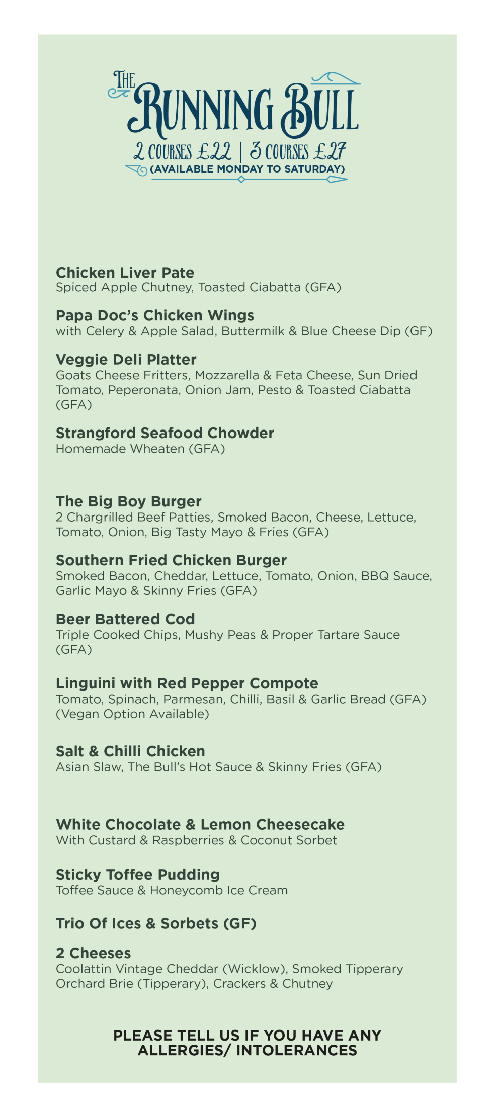 The Bull & Claw Restaurant in Newtownards, Northern Ireland