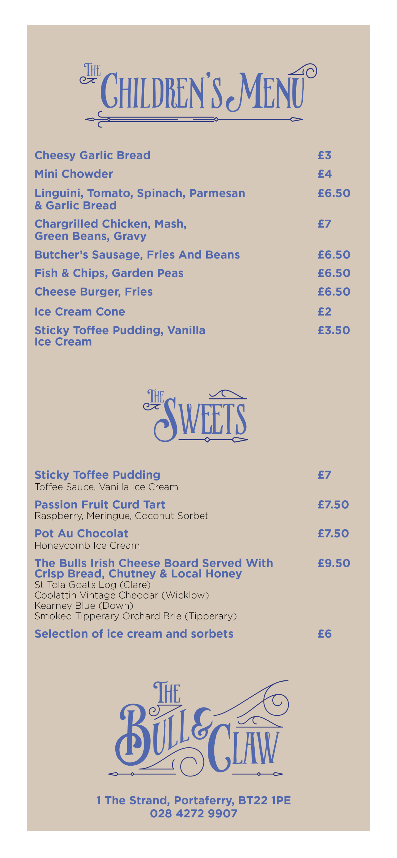 The Bull & Claw Restaurant in Portaferry, Northern Ireland